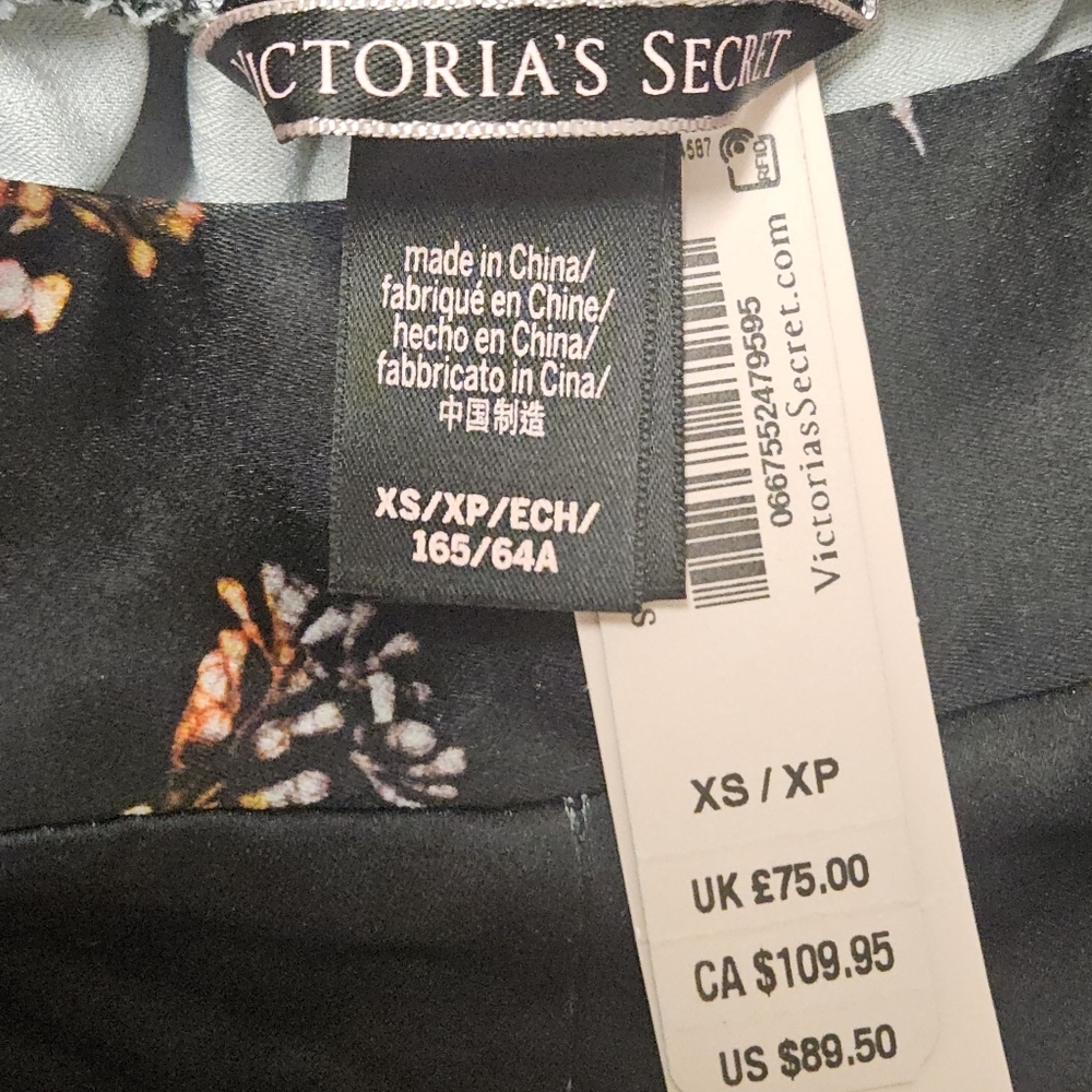 03 VICTORIA SECRET FLORAL WIDE LEG PANTS WOMEN'S SIZE XS - Picture 10 of 10